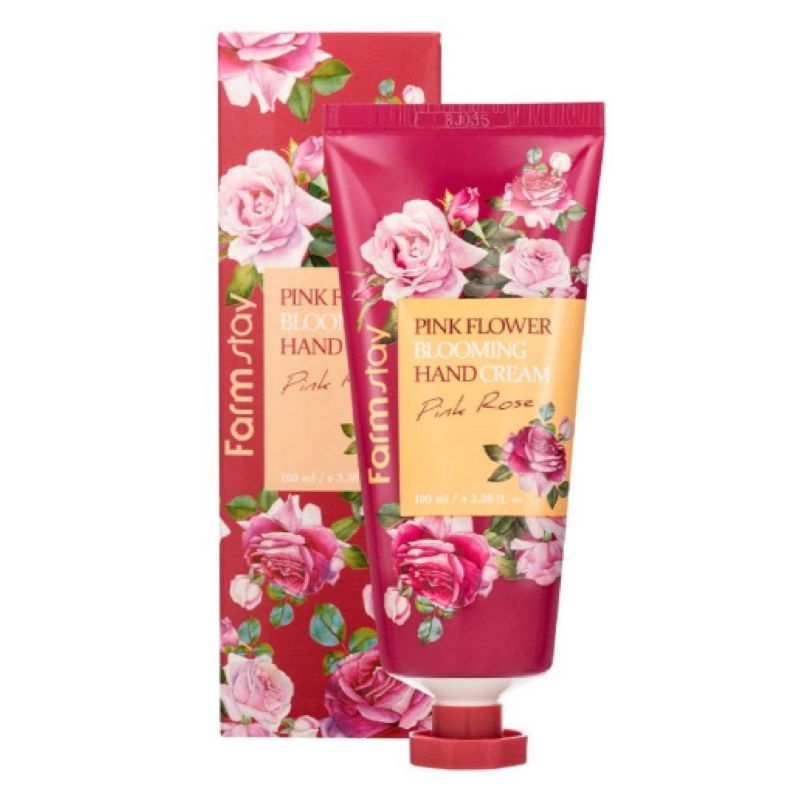 ローズ ピンクフラワー ハンドクリーム ファームステイ Pink Flower Blooming hand Cream Pink Rose  FARMSTAY | I・VICE